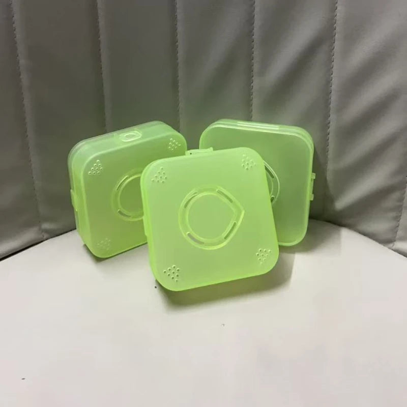 3-Pack Large Powder Puff Storage Box | Breathable Dustproof Powder Puff Storage Box QXL green 3pcs