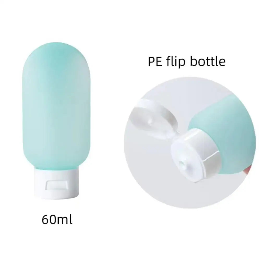4-Pack 60ml Leak-Proof Silicone Travel Bottles | TSA Approved Travel Squeeze Bottles QXL