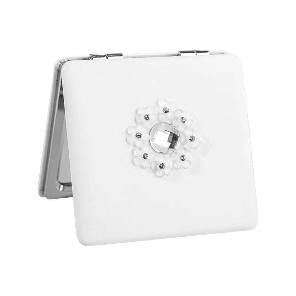 Foldable Double-Sided Pocket Makeup Mirror | Compact Travel Compact Pocket Mirror QXL