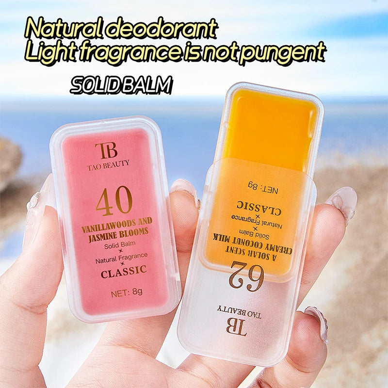 Solid Fragrance Cream | Alcohol-Free Floral Body Lotion 24g Solid Fragrance Cream QXL