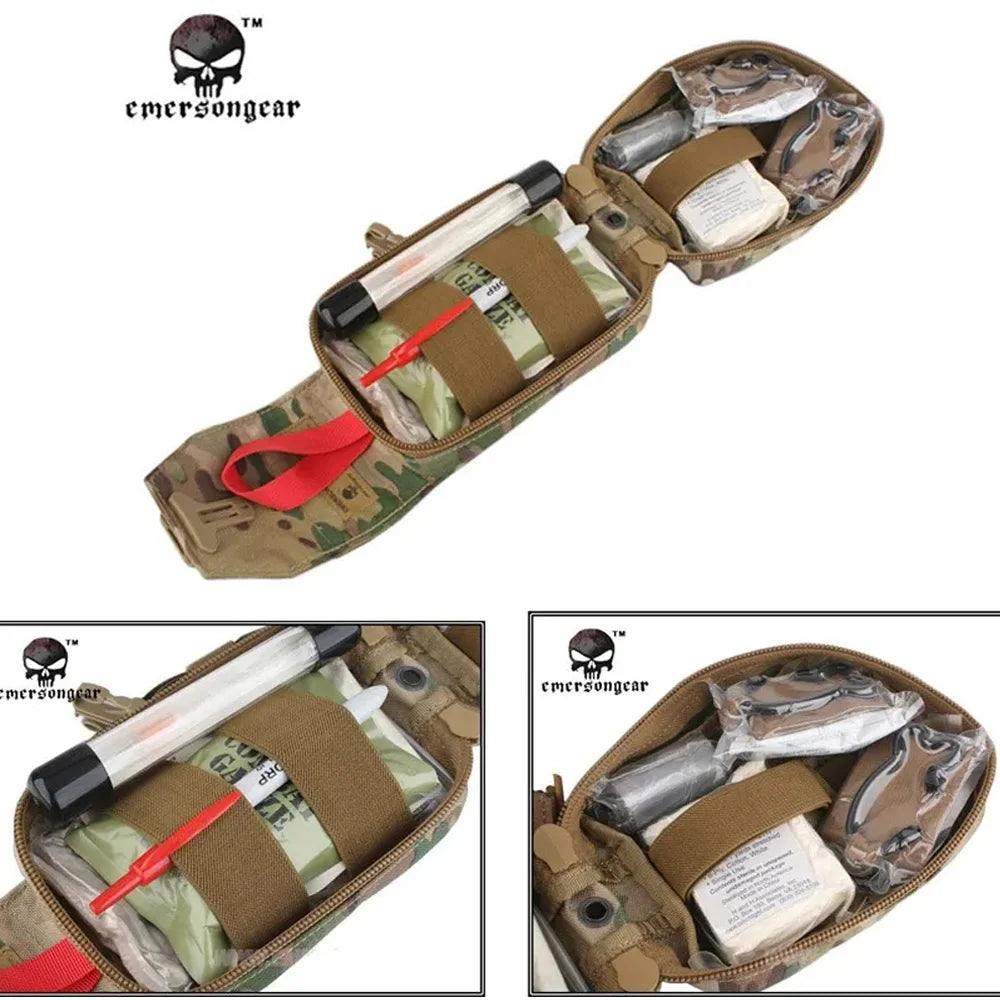 Tactical MOLLE IFAK Rip-Away First Aid Kit Pouch | EMT Carrier Tactical IFAK Pouch QXL
