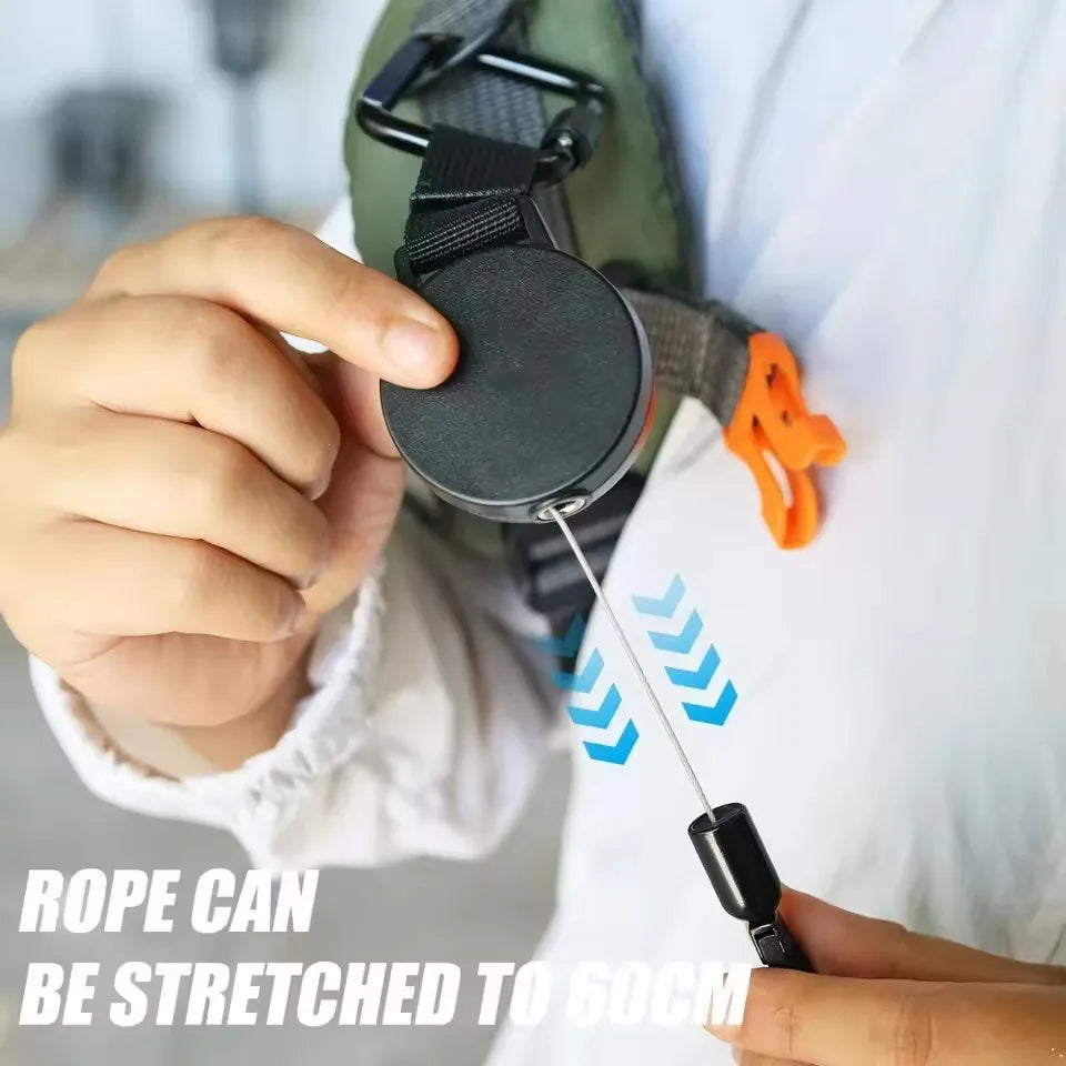 Retractable Phone Holder Lanyard & Carabiner Belt Clip Phone Holder Lanyard QXL