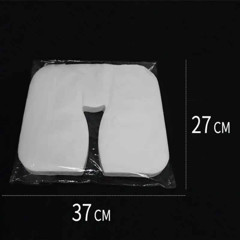 100-Pack Disposable Massage Table Headrest Face Covers Disposable Spa Covers QXL as pic