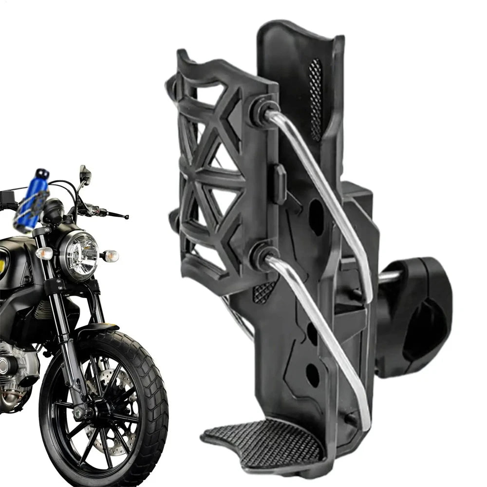 360° Motorcycle Handlebar Cup Holder | Universal Bottle Cage Handlebar Cup Holder QXL