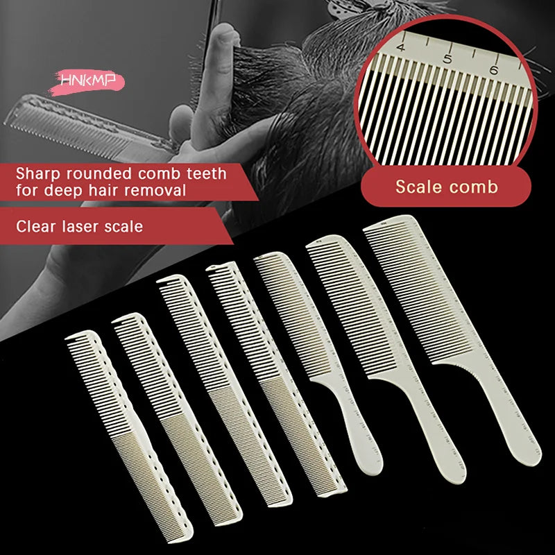 Professional Barber Comb with Laser Ruler | Salon Hair Cutting Barber Styling Comb QXL