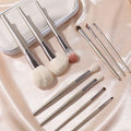 10-Piece Makeup Brush Set with Travel Case | Face & Eye Makeup Brush Set QXL 10PCS