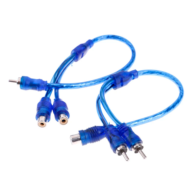 RCA Y Splitter Cable – 1F to 2M & 2F to 1M Stereo Audio Adapter RCA Audio Adapter QXL