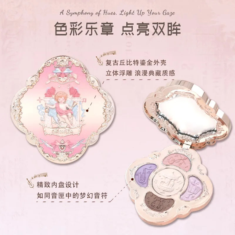 Cheerflor 4-Color Eyeshadow Contour & Highlight Palette Eyeshadow Palette QXL