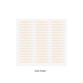 Breathable Mesh Lace Double Eyelid Tape – Clear & Beige 48pc Eyelid Tape QXL oval shape-1pc