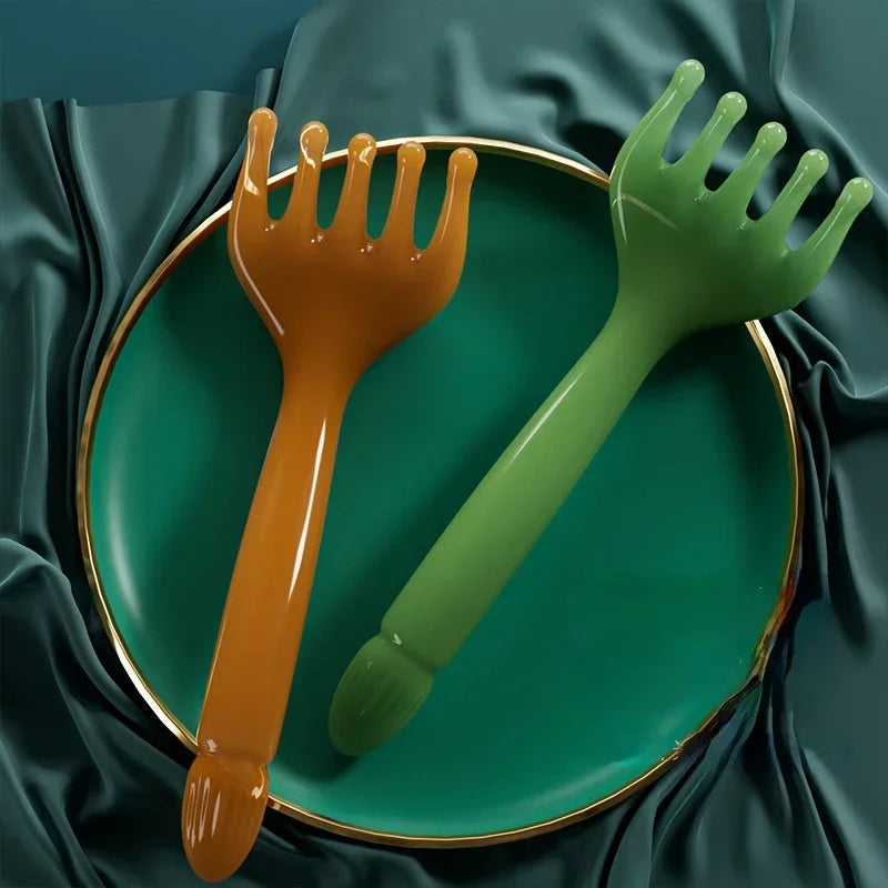 Resin Five-Claw Scalp Gua Sha Massager | Head & Body Tool Gua Sha Massager QXL