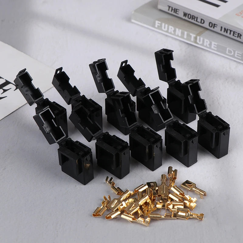 10-Pack ATC Blade Fuse Holder Block with 20 Brass Terminals Auto Fuse Holder QXL