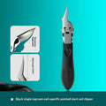 Slanted Stainless Steel Nail Clipper | Anti-Splash Toenail Clipper Nail Clipper QXL Black