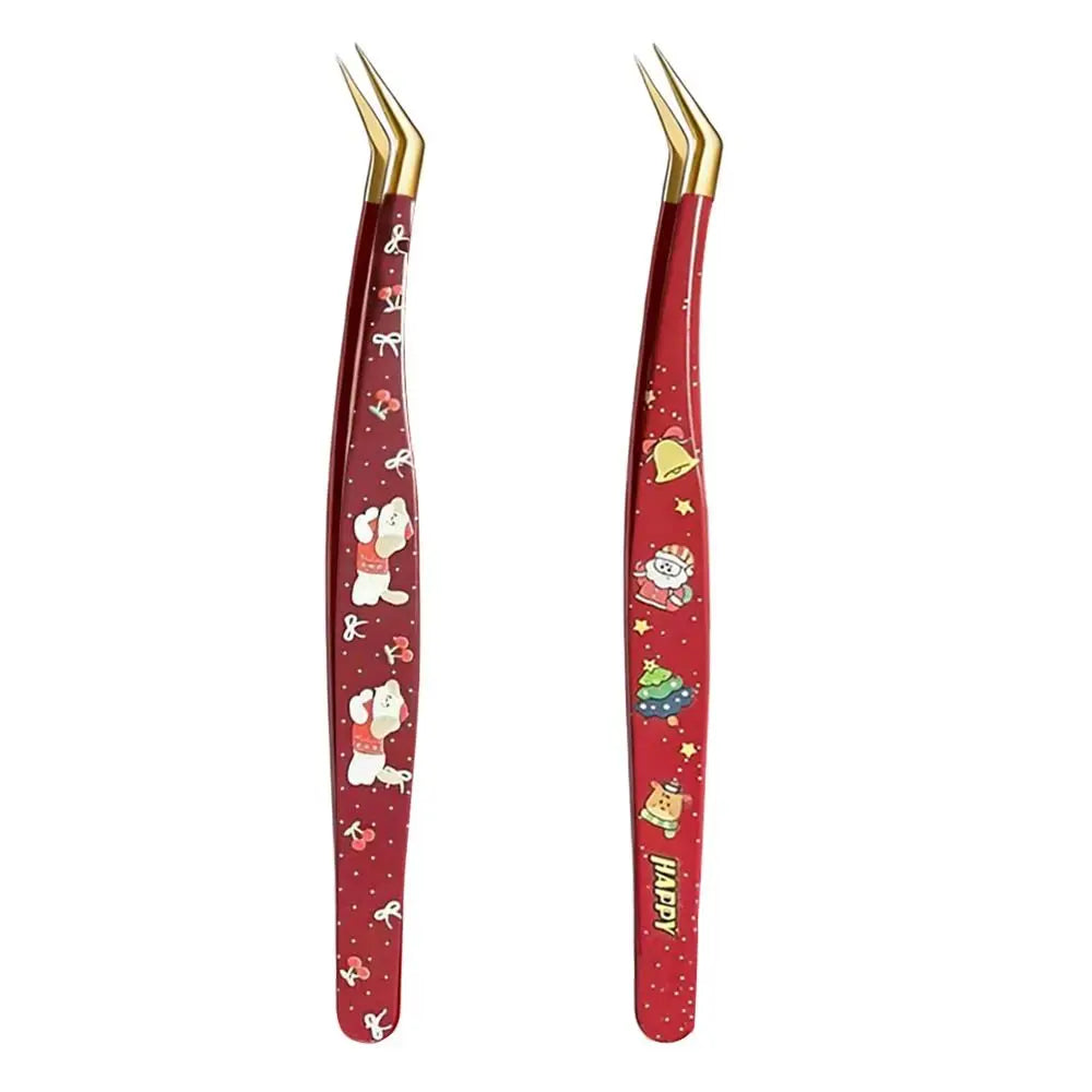 Anti-Static Stainless Steel Eyelash Extension Tweezers Eyelash Tweezers QXL