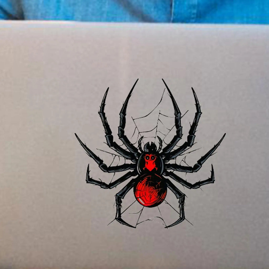 Spider Motorcycle Vinyl Decal | Waterproof 3D Gothic Sticker Motorcycle Vinyl Decal QXL