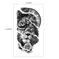 Waterproof Temporary Tattoo Stickers | Lion Tiger Wolf Bear Temporary Tattoo Sticker QXL XQB-379