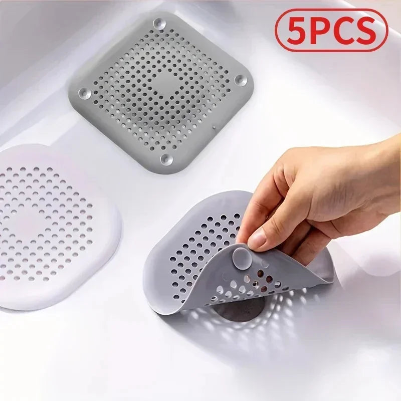 Silicone Floor Drain Hair Catcher & Sink Strainer Filter Drain Hair Catcher QXL