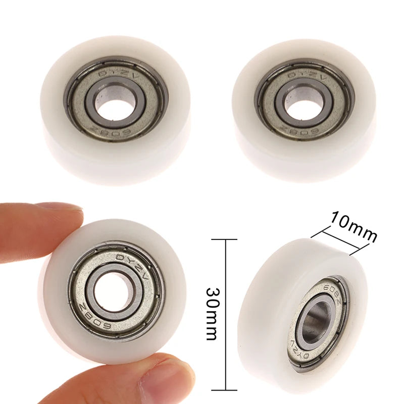 608ZZ POM Nylon Bearing Pulley Wheel 8×30×10mm | 1/3/5 Pack Bearing Pulley Wheel QXL
