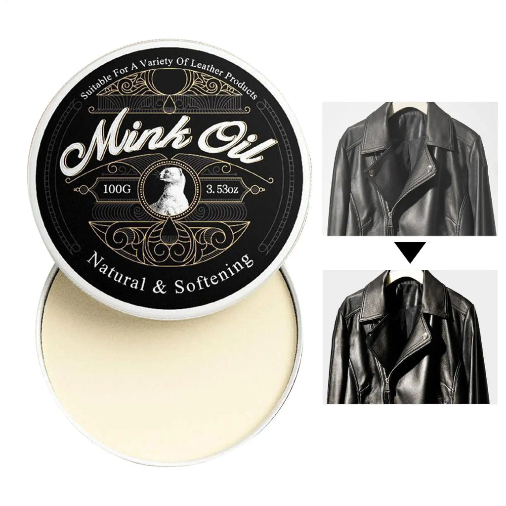 100g Mink Oil Leather Conditioner for Boots, Shoes & Clothing Leather Conditioner QXL