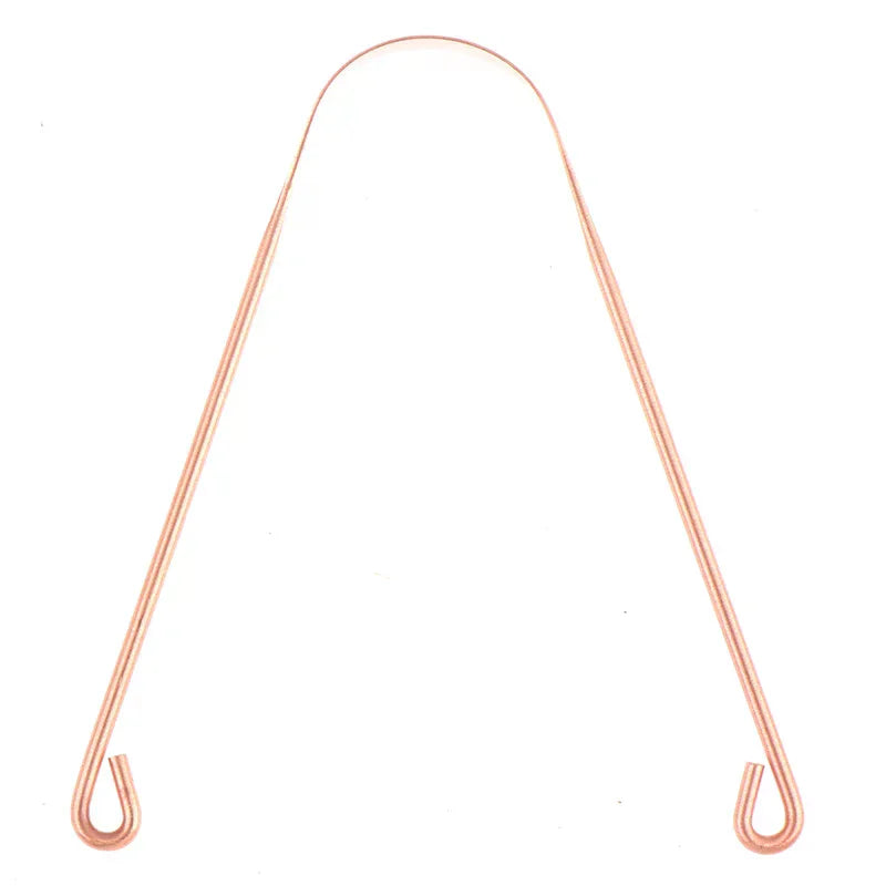 YOVIP Pure Copper Tongue Scraper | Fresh Breath Cleaner Tongue Scraper QXL