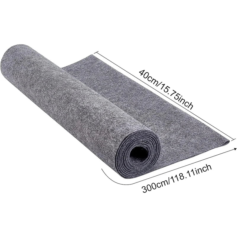 Black Felt Roll 10FT x 15.75" | Nonwoven Craft Fabric Craft Felt Fabric Roll QXL AECH04-10286 style01