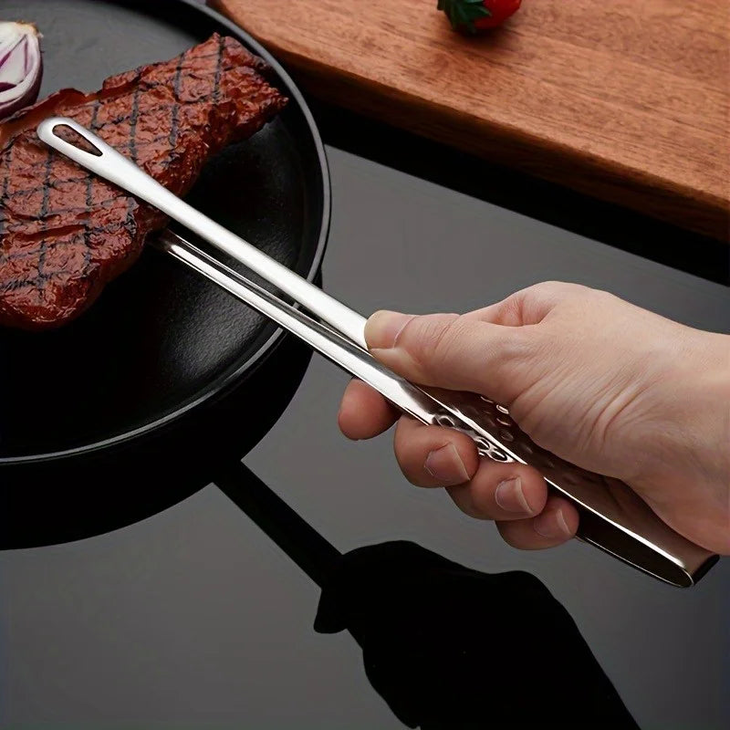 Stainless Steel BBQ Meat Tongs | Anti-Scald Grill Clip BBQ Grill Tongs QXL