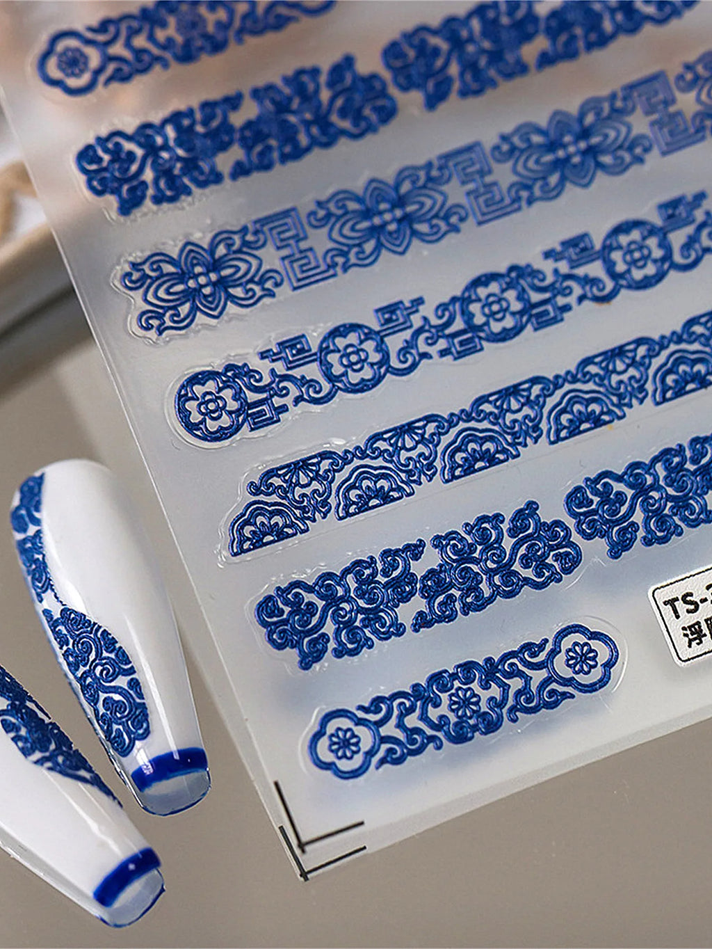 5D Retro Dragon Phoenix Nail Stickers | Self-Adhesive Decals Nail Art Stickers QXL