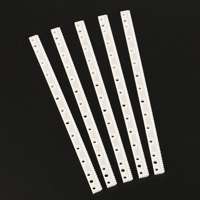 10-Pack 125mm Plastic Gear Rack 83 Teeth | 0.5M DIY Parts Plastic Gear Rack QXL