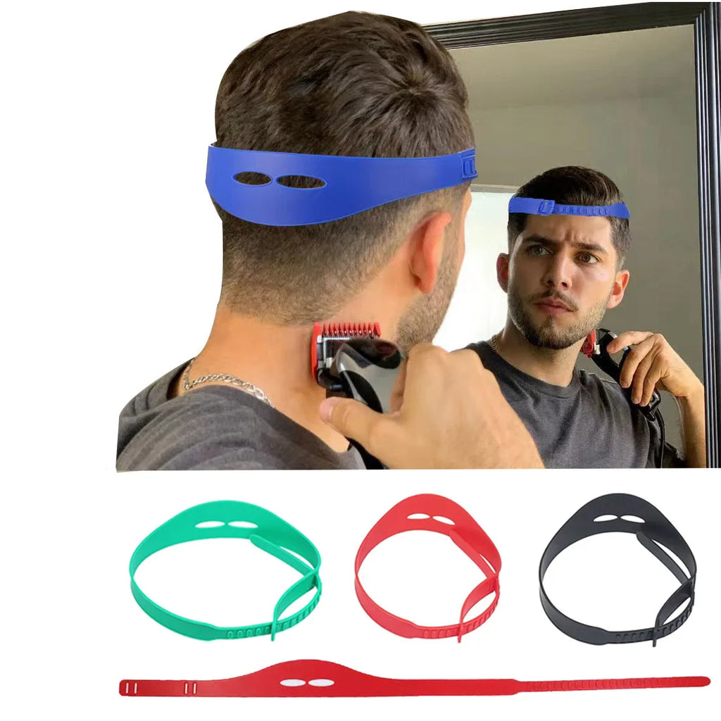Silicone DIY Haircut Guide Band | Curved Trimming Ruler Hair Cutting Guide QXL