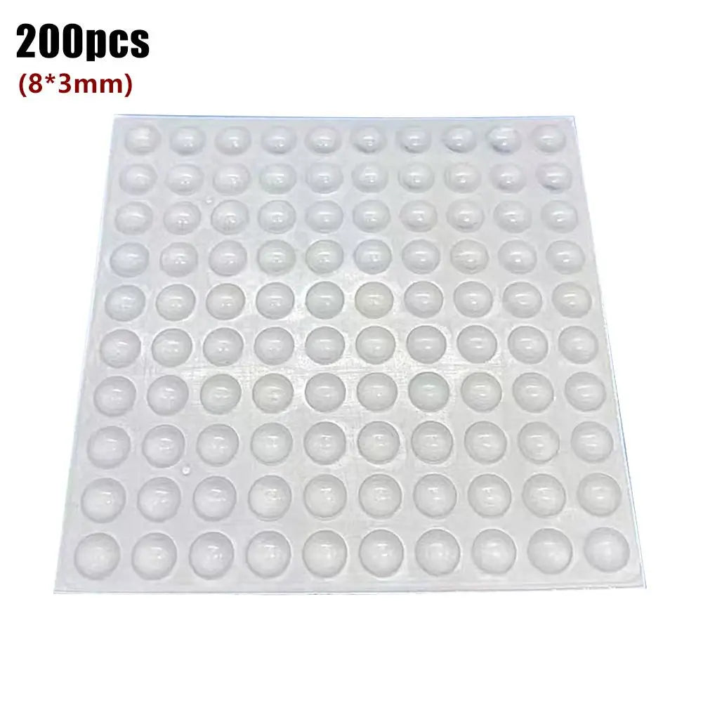 200-Pack Clear Silicone Keyboard Bump Dots | Nail-Friendly Keyboard Bump Dots QXL B