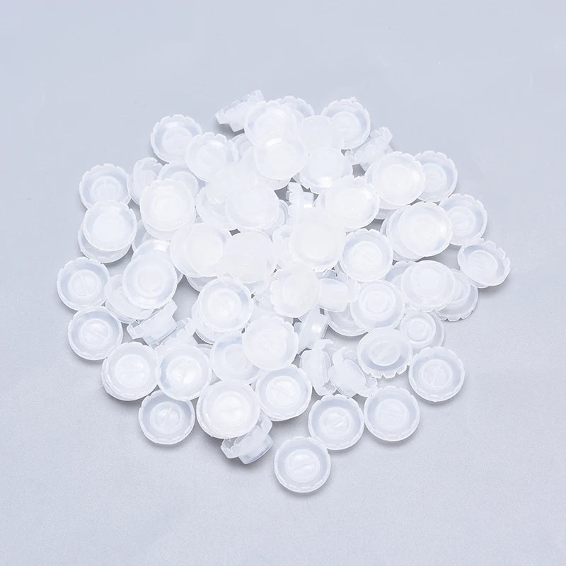 50/100-Pack Disposable Lash Glue Holder Rings | Blossom Cup Lash Glue Holder QXL