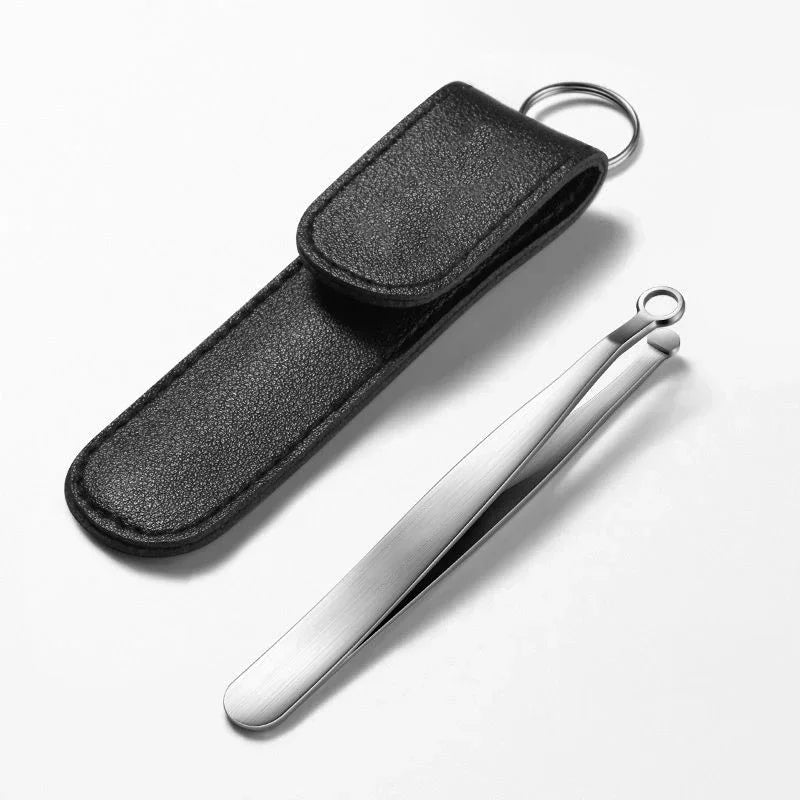 Manual Nose Hair Trimmer | Round Head Stainless Steel Clipper Nose Hair Trimmer QXL
