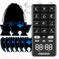 EMS TENS Muscle Stimulator | 36 Levels, 8 Electrode Pads Muscle Stimulator Massager QXL A3-As shown