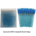 100-Pack Disposable Mascara Wands & Lip Brush Applicator Set Disposable Makeup Applicators QXL 100pcs blue Plastic