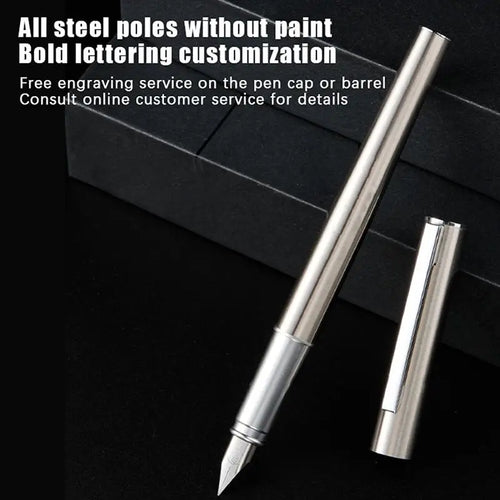 0.38mm Fine Nib Stainless Steel Fountain Pen | Office Gift Fountain Pen QXL