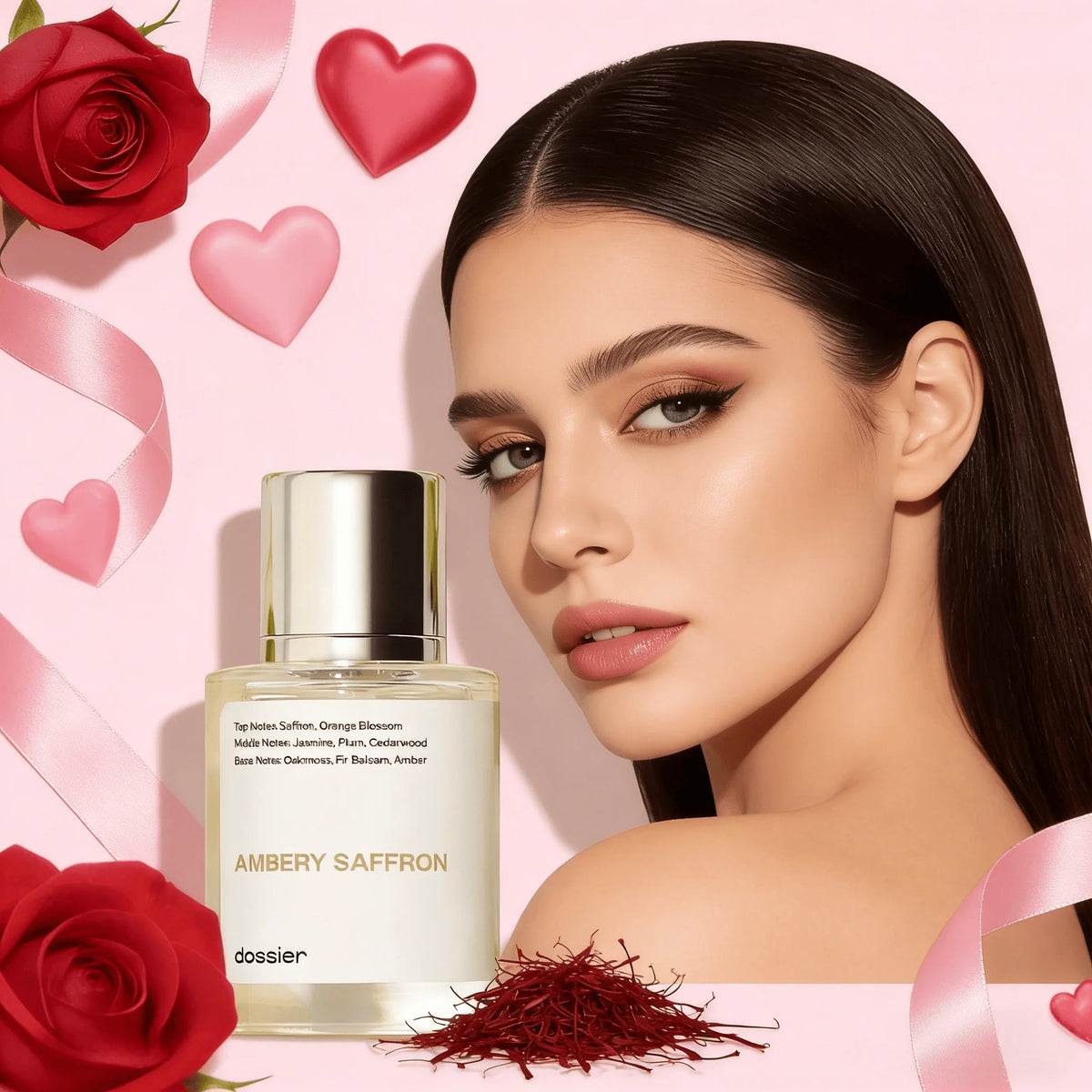 Dossier Ambery Saffron Eau de Parfum | Vegan Unisex 100ml Eau de Parfum Spray QXL