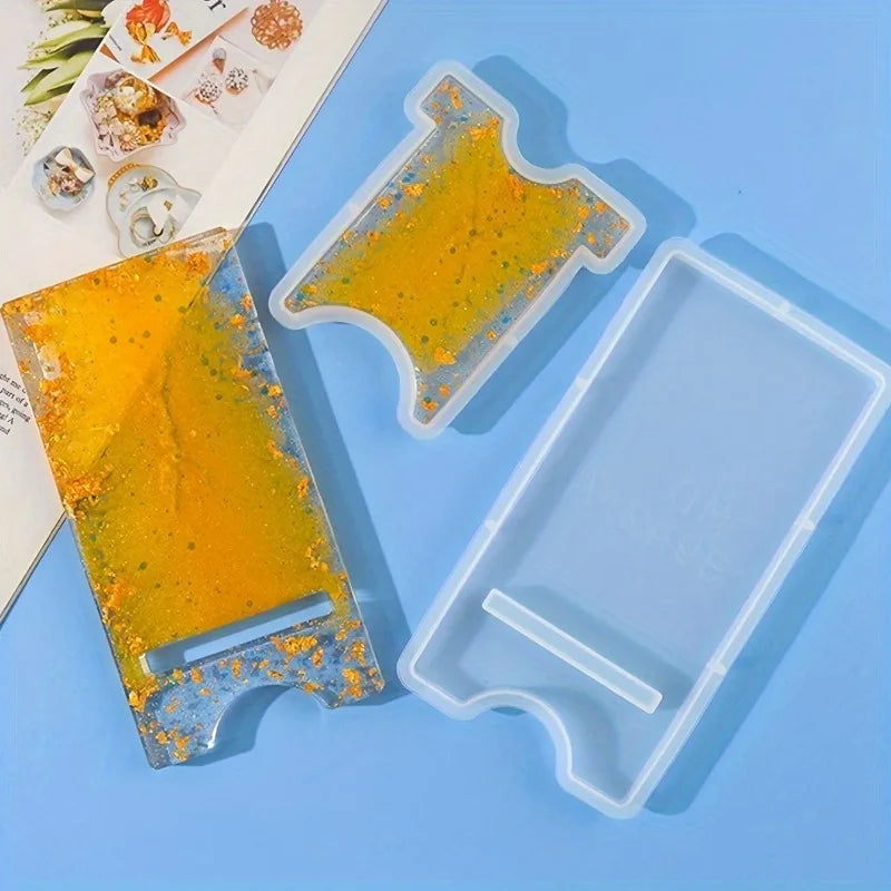 Phone Stand Resin Silicone Mold | Epoxy Casting DIY Craft Resin Casting Mold QXL
