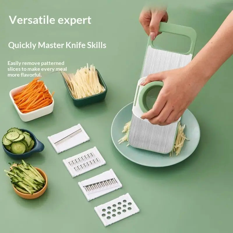 Multifunctional Stainless Steel Kitchen Grater & Vegetable Shredder Vegetable Grater QXL Default Title