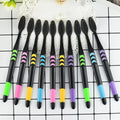 10-Pack Bamboo Charcoal Soft Bristle Toothbrush Set Toothbrush Set QXL 10pcs black