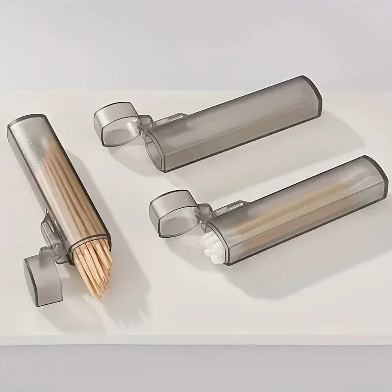 Clear Portable Toothpick Holder Case | Travel & Kitchen Toothpick Holder QXL