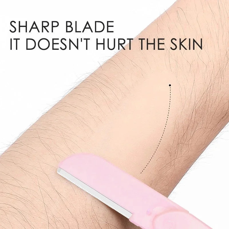 Folding Eyebrow Trimmer Stainless Steel Blade – 1/3/5 Pack Eyebrow Trimmer QXL