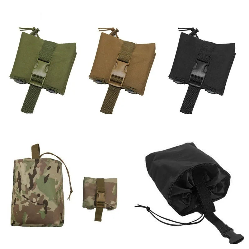 Tactical Foldable Dump Pouch | MOLLE EDC Utility Drop Bag Tactical Dump Pouch QXL
