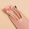 8-Piece Makeup Brush Set with PU Case | Soft Synthetic Bristles Makeup Brush Set QXL one size A1