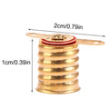 10-Pack E10 Copper Screw Lamp Base Holders for Circuits Lamp Base Holder QXL 2x1cm