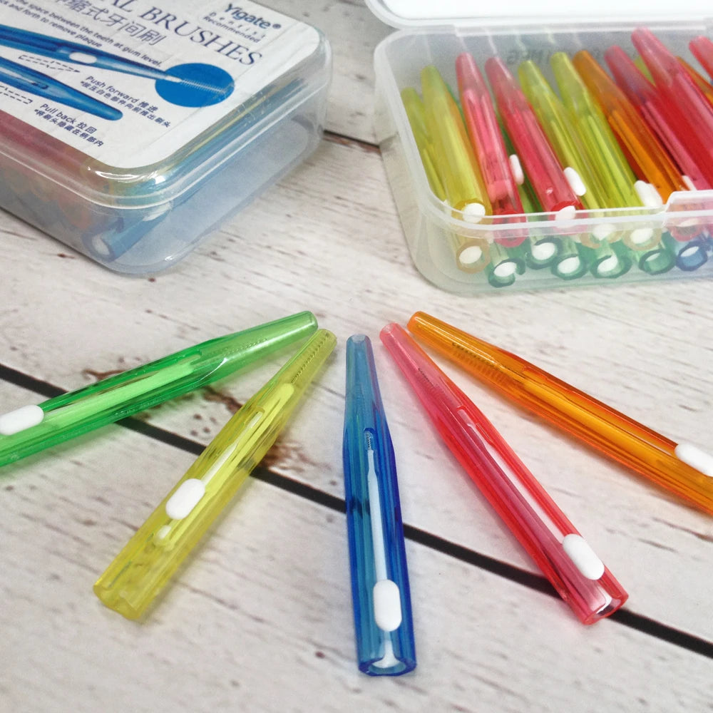 30-Pack Interdental Brushes | 5 Sizes for Braces & Implants Interdental Brush Set QXL