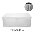 Large Capacity Double-Layer Nail Tool Storage Box Organizer Nail Tool Organizer QXL Clear