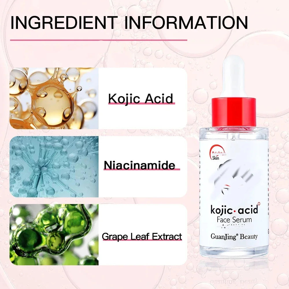 Kojic Acid Face Serum – Niacinamide & Hyaluronic Acid 40ml Face Serum QXL