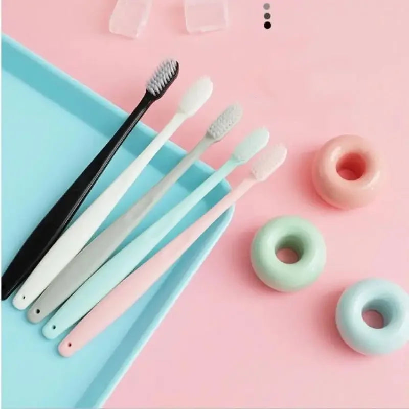 10-Pack Soft Bristle Toothbrushes | Ultrafine Deep Clean Soft Bristle Toothbrush QXL