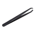 Curved Stainless Steel Eyebrow Tweezers | Half Gold Plated Eyebrow Tweezers QXL M171 Black