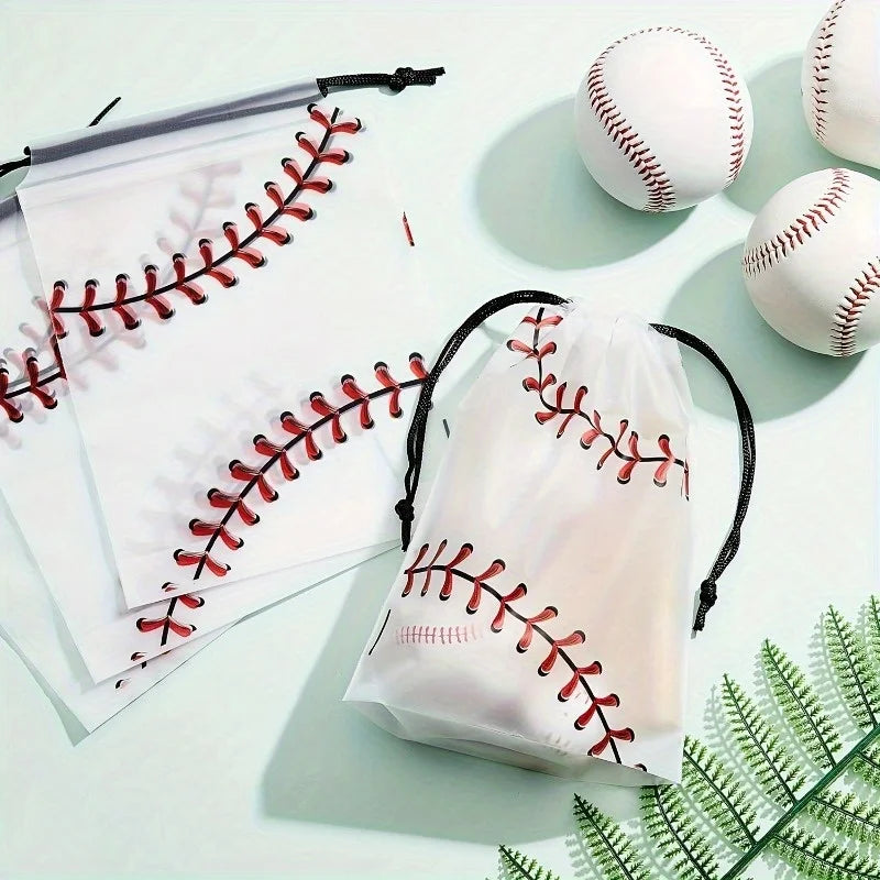 Baseball Drawstring Bag | Cotton Gift, Party & Storage Bag Drawstring Storage Bag QXL