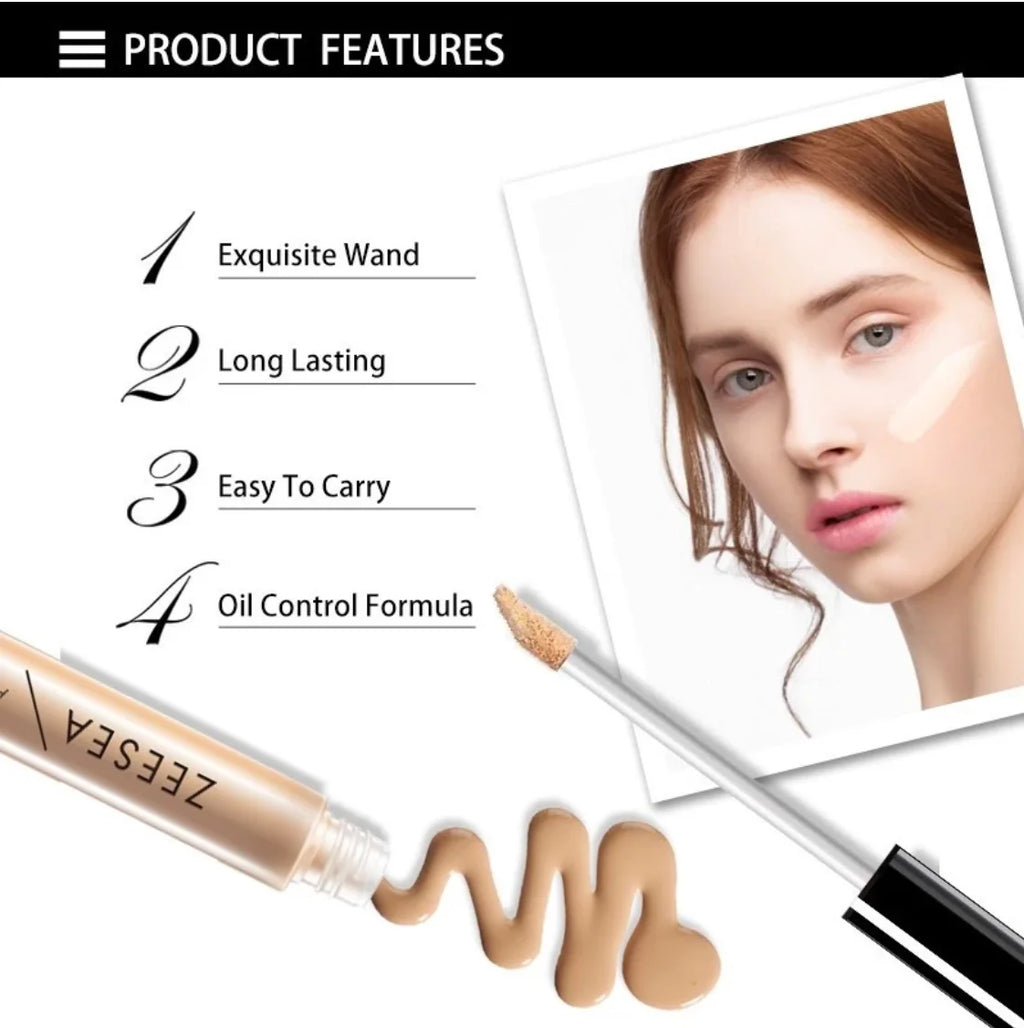ZEESEA Full Coverage Liquid Concealer – Moisturizing & Long Wear Liquid Concealer QXL